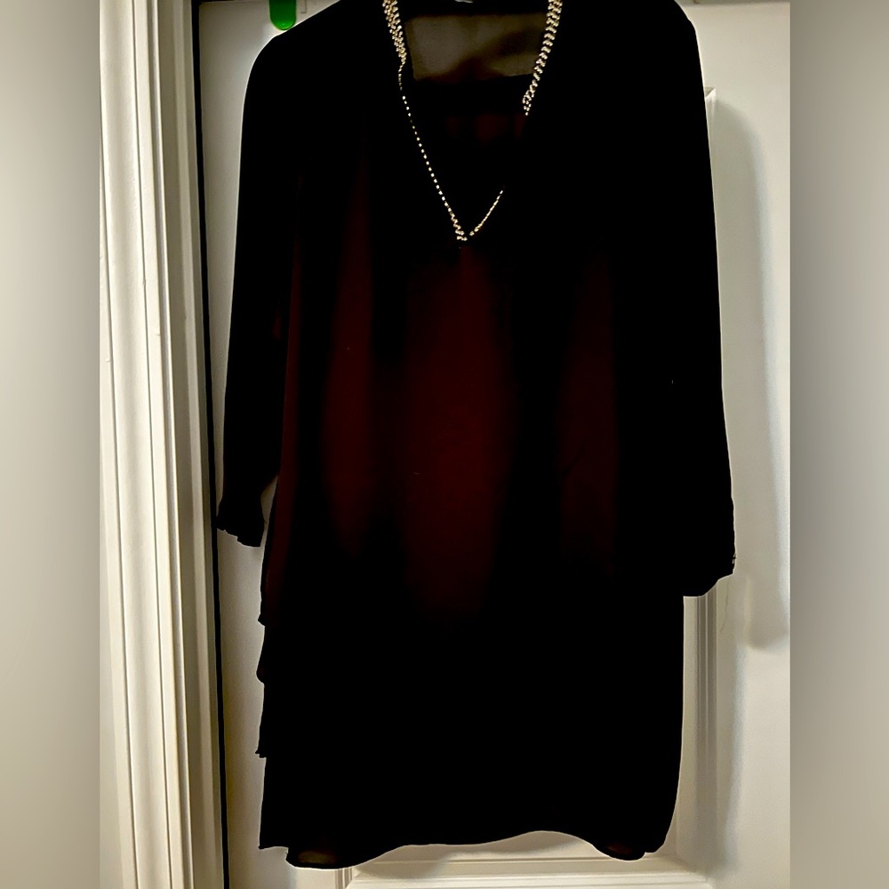 Black Rhinestones Top size M